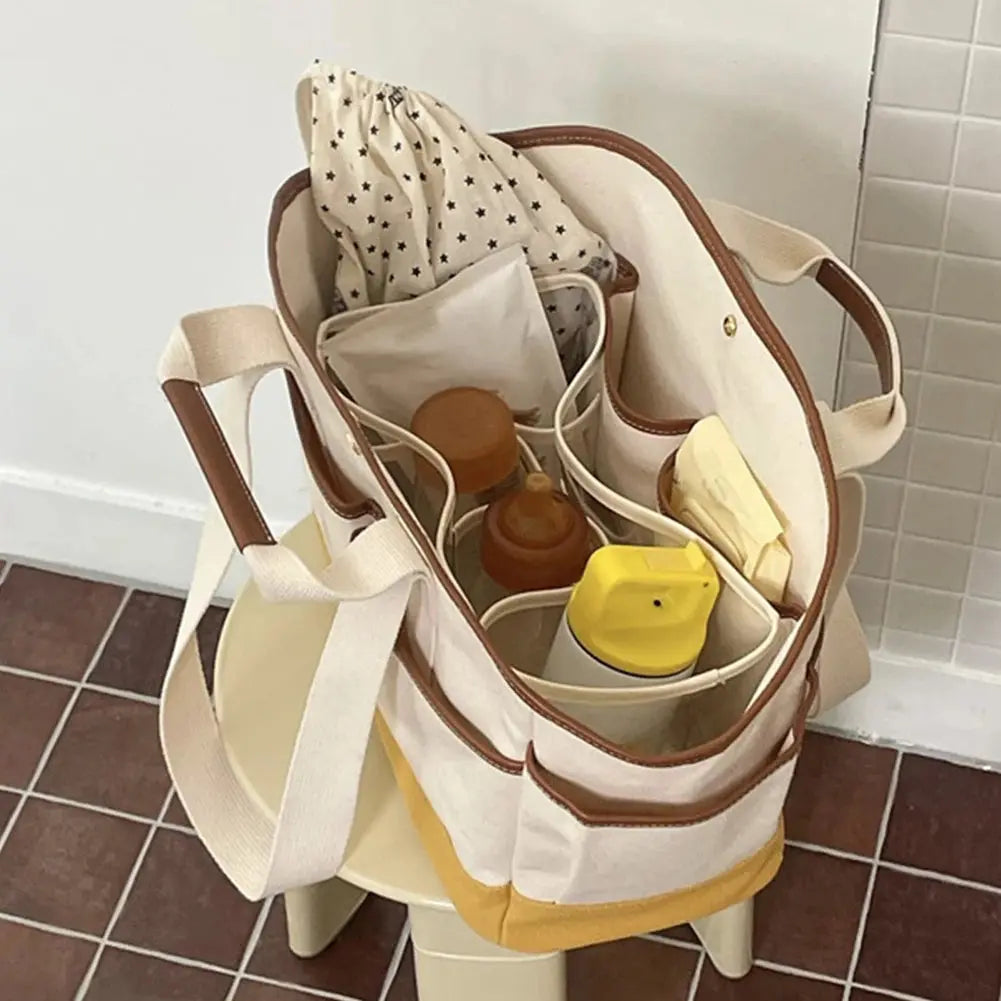 Sac à Langer Bébé - Tote Beige Mom BAGS™