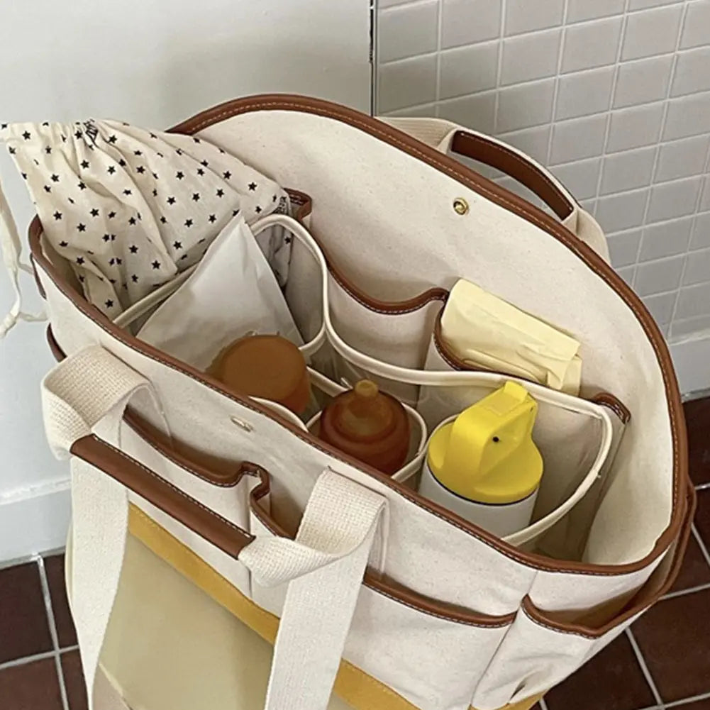 Sac à Langer Bébé - Tote Beige Mom BAGS™