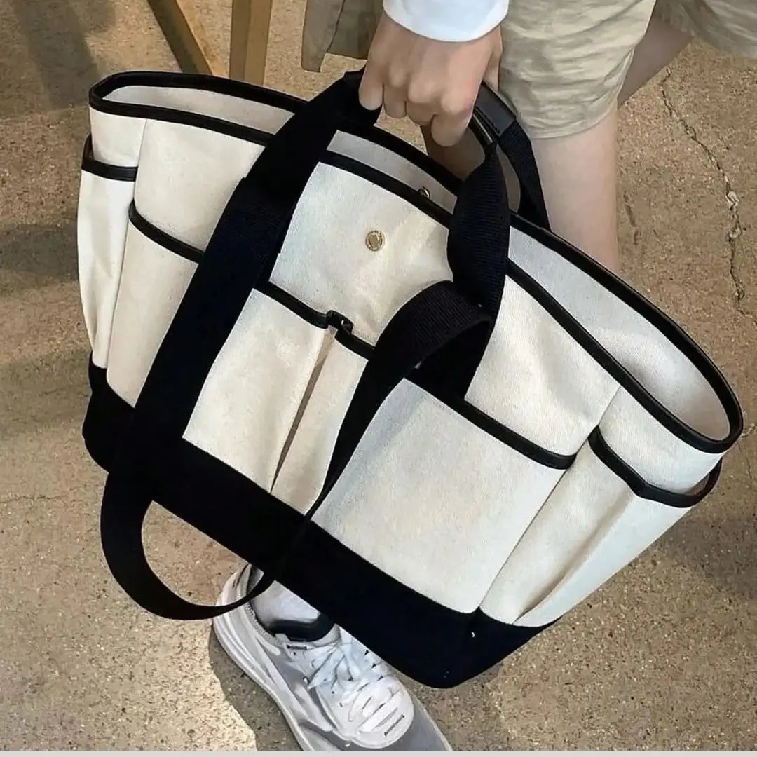 Sac à Langer Bébé - Tote Noir Mom BAGS™