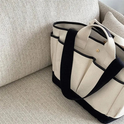 Sac à Langer Bébé - Tote Noir Mom BAGS™